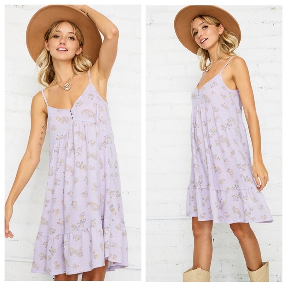 Boho Chic Paisley Cami Dress - Picture 3 of 5